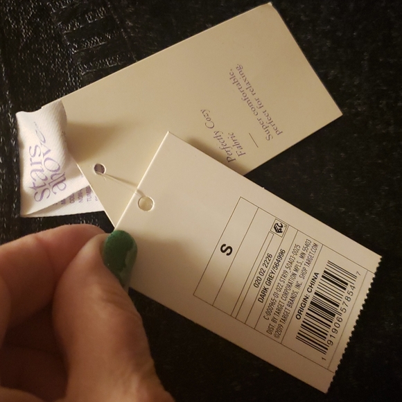 Small Stars Above (Perfectly Cozy Fabric) Dk Gray Sweater - Picture 3 of 9